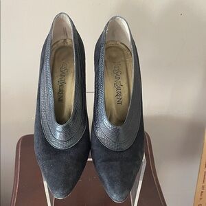 Saint Laurent Black  suede Women's Shoes